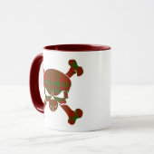 Livingstone Tartan Skull No Banner Tasse (Vorderseite Links)