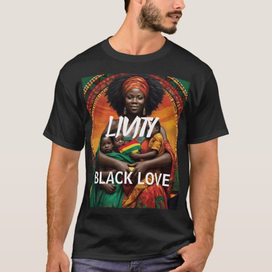LIVITY BLACK LIEBE Basic Dark T - Shirt (Vorderseite)