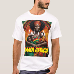 LIVITY. MAMA AFRICA Herren Basic T-Shirt