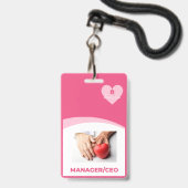 Liviys Cares Logo Ausweis (Front with Lanyard)