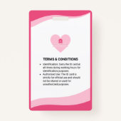 Liviy's Cares-Logo Ausweis (Rückseite)