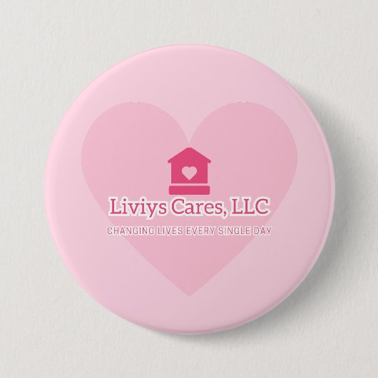 Liviys Cares Logo Button (Vorderseite)