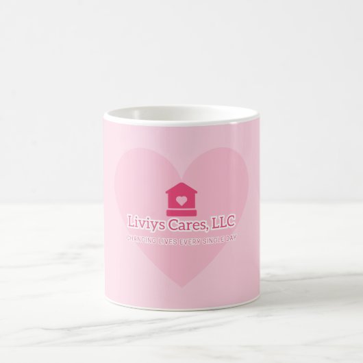 Liviys Cares Logo Kaffeetasse (Mittel)