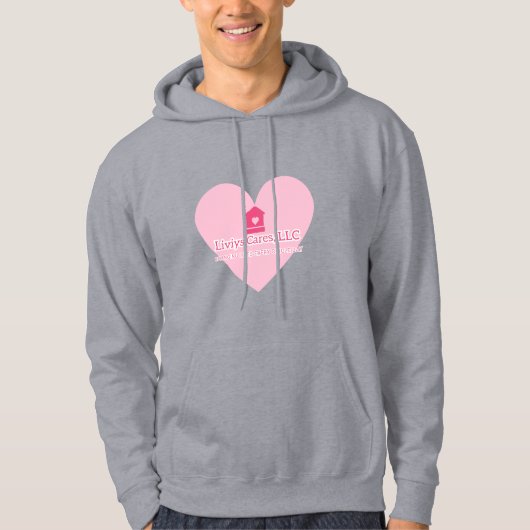 Liviys Cares Logo Kapuzenpullover Hoodie (Vorderseite)
