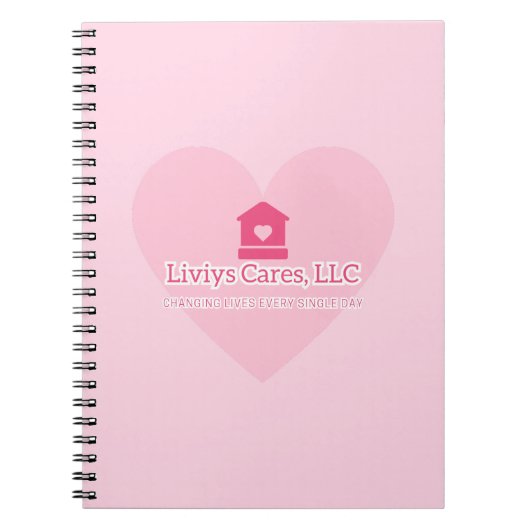 Liviys Cares Logo Notizblock (Vorderseite)