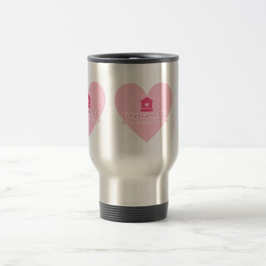 Liviys Cares Logo Reisebecher (Mittel)