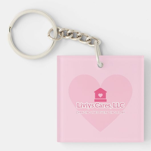 Liviys Cares Logo Schlüsselanhänger (Vorderseite)