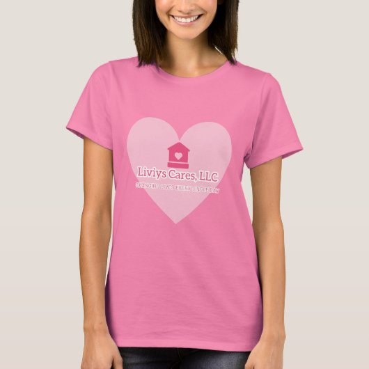 Liviys Cares Logo T-Shirt (Vorderseite)