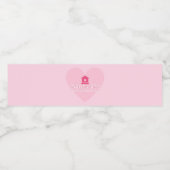 Liviys Cares Logo Wasserflaschenetikett (Einzelnes Label)