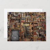Livres porte bibliothèque postkarte (Vorne/Hinten)