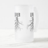 LIVVERFROST MATTGLAS BIERGLAS (VorderseiteRechts)