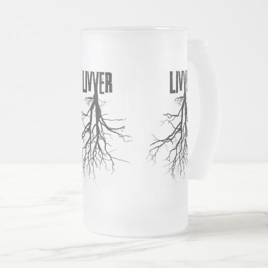 LIVVERFROST MATTGLAS BIERGLAS (VorderseiteRechts)