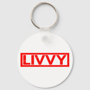 Livvvy-Briefmarke Schlüsselanhänger