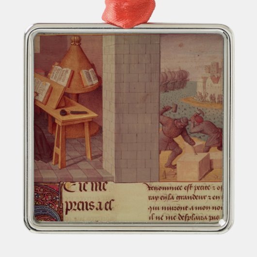 Livy Schreiben und die Grundlage von Rom Silbernes Ornament (Vorne)