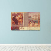 Livy Writing und die Stiftung von Rom Leinwanddruck (Insitu (Holzboden))