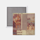 Livy Writing und die Stiftung von Rom Magnet (Vorderseite/Rückseite)