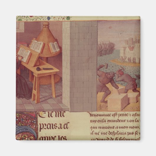 Livy Writing und die Stiftung von Rom Magnet (Vorne)