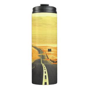 Liwa Oasis Asphalt Road, Dunes. Thermosbecher