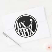 LixBMX-Aufkleber Runder Aufkleber (Umschlag)