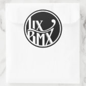 LixBMX-Aufkleber Runder Aufkleber (Tasche)