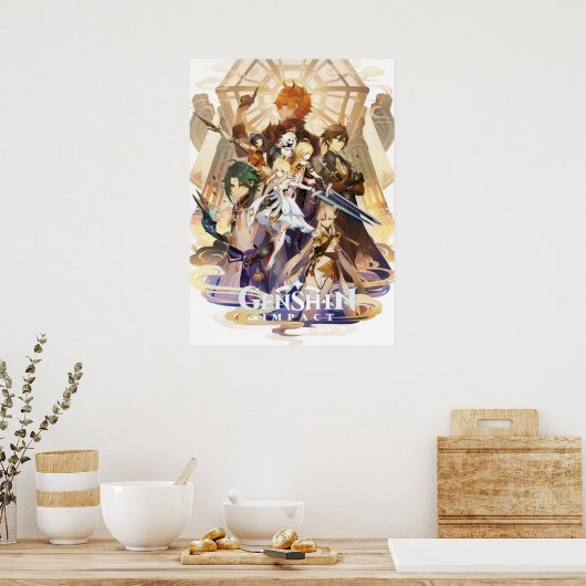 Liyue Genshin Impact Poster (Küche)