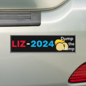 Liz 2024 wirft den Autoaufkleber auf die Müllhalde (Auf Auto)