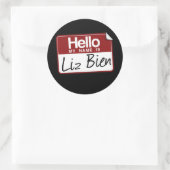 LIZ BIEN RUNDER AUFKLEBER (Tasche)