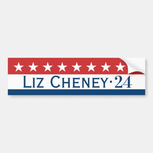 Liz Cheney 2024 Autoaufkleber (Vorne)