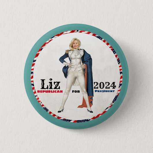 Liz Cheney 2024 Button (Vorderseite)