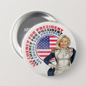 liz Cheney für Präsident '24 Button (Vorne & Hinten)