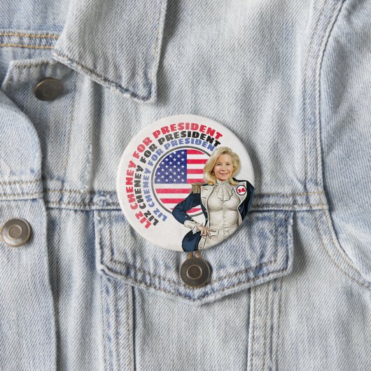 liz Cheney für Präsident '24 Button (Beispiel)