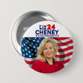 Liz Cheney für Präsident '24 Button (Vorne & Hinten)