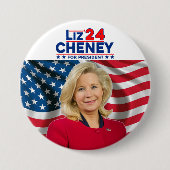 Liz Cheney für Präsident '24 Button (Vorderseite)