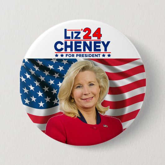 Liz Cheney für Präsident '24 Button (Vorderseite)