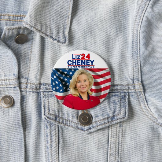 Liz Cheney für Präsident '24 Button (Beispiel)