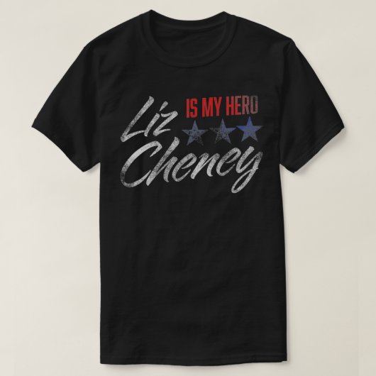 LIZ CHENEY IST MEIN HERO T-Shirt (Design vorne)