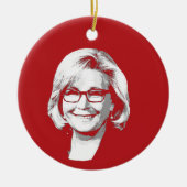 LIZ CHENEY KERAMIK ORNAMENT (Vorne)