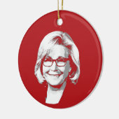 LIZ CHENEY KERAMIK ORNAMENT (Links)