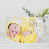 Liz Heaven Geburtserklärung Ankündigung (Stehend Vorderseite)