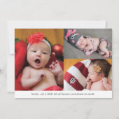 Liz Heaven Geburtserklärung Ankündigung (Rückseite)