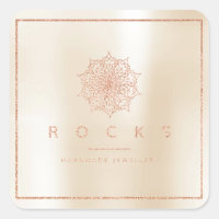Liz Mandala Pink Rose Gold Metallic Pearly