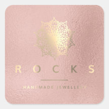 Liz Mandala Pink Rose Gold Metallic White 2