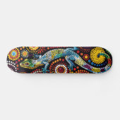 Lizard - Aborigine Style - Skateboard Deck (Horizontal)