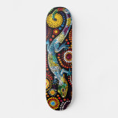 Lizard - Aborigine Style - Skateboard Deck (Vorderseite)
