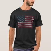 Lizard American Flag Monitor USA 4. Juli Tier T-Shirt (Vorderseite)