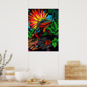 Lizard Amidt, die Grünen Poster (Küche)