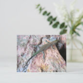 Lizard an der Mauer Postkarte (Stehend Vorderseite)