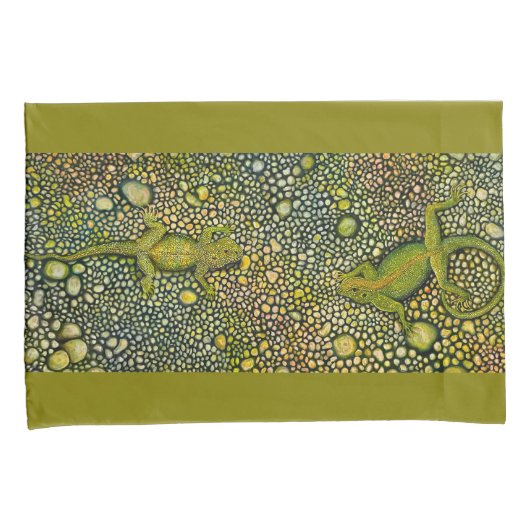 Lizard an Lizard Kissenbezug (Vorderseite-Rechts)