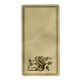 Lizard Apothecary Label