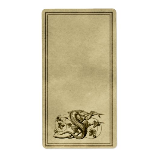 Lizard Apothecary Label (Vorne)